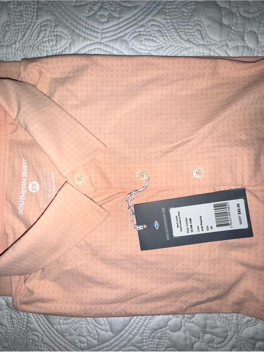 The Southern Shirt Company Light Peach Dress Shirt